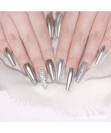 Buy Daily Charme Chrome Effect No-Wipe Top Coat Gel Polish 15ml | High Gloss Long Lasting Smooth Mirror Finish for DIY & Salon Nail Art - Buy Online on GoSupps.com