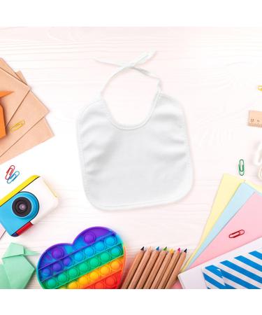 10 Pcs Baby Bibs for Painting - White Bibs for Baby Shower & Parties | Perfect for Boys & Girls - Buy Online on GoSupps.com