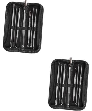 DRESSOOS 14 Pcs Blackhead Removal Tool Extractor Tools Comedone Extractor Blackhead Extractor Silver - Buy Online on GoSupps.com