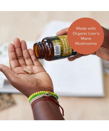 Gaia Herbs Lion s Mane Mushroom - Help Maintain Neurological Health - 120 Vegan Liquid Phyto-Capsules & Holy Basil Leaf - Helps Sustain a Positive Mindset and Balance in Times of Stress - 120 Vegan Li - Buy Online on GoSupps.com