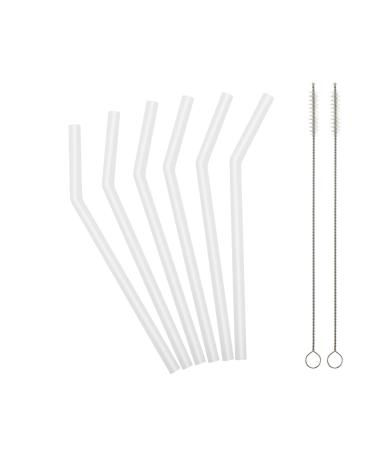 Reusable Silicone Straws for Toddlers & Kids - 12 pcs Flexible Short Drink  6.7 Straws for 6-12 oz Yeti/Rtic/Ozark Tumblers & 4 Cleaning Brushes - BPA