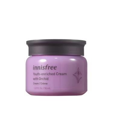 innisfree Orchid Youth Enriched Cream Hyaluronic Acid Face Moisturizer  1.69 Fl Oz (Pack of 1)