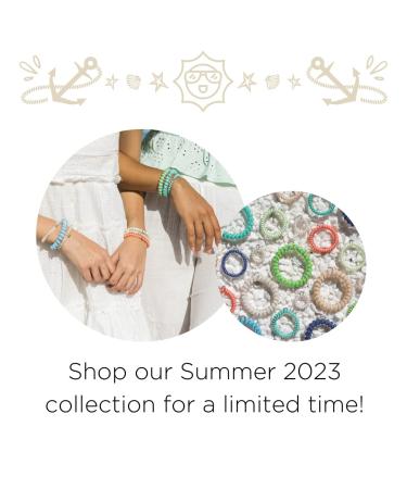 TELETIES Small Spiral Hair Coils - Summer Collection - 3 Pack, Shore Thing Colorway - Buy Online on GoSupps.com