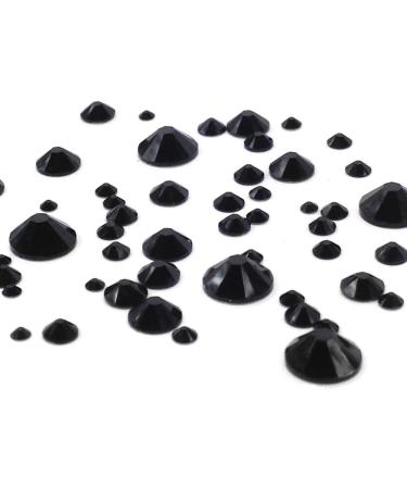 JET Black Swarovski Crystal Flatbacks 144 pcs - Nail Art Rhinestones - Mixed Sizes ss5 ss7 ss9 ss12 ss16 ss20 ss30 - Buy Online on GoSupps.com