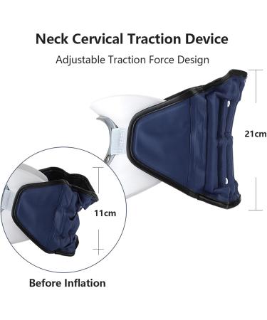 Adjustable Inflatable Cervical Neck Traction Device - Home Use for Neck Alignment & Relaxation - Buy Online on GoSupps.com