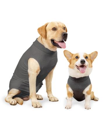 Heywean Hundebody after op castration wound protection suits for dogs professional pet recovery Suit Hund Medical Shirt Body Suit After the Operation Dog pet surgical suit for dogs xxl (pack with 1) gray
