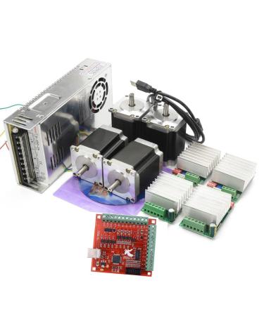 CNCTOPBAOS 4 Axis Nema23 Stepper Motor USB Mach3 CNC Kit,270oz-in 76mm 3A,USB Controller Board Motion Control Card,TB6600 Driver 4.5A 24V for CNC Router Milling Engraving Machine 4 Axis-A - Buy Online on GoSupps.com