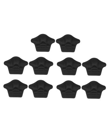 5 Pairs Anti-wear Stickers for Heels Heel Cushion Silicone Heel Grips Heel Pads Heel Liners Cushion Pads Back Heel Insoles Miss Anti Drop Heel Insert Black 10X7.5X1CM