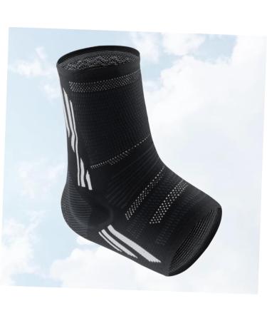 Silicone Ankle Brace - Support for Sprained Ankle | 1pc 24x12cm Black - International Shipping Available - Buy Online on GoSupps.com