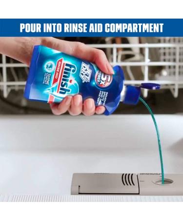 Finish Jet Dry Dishwasher Rinse Aid - 8.45 oz | Sparkling Clean Dishes - Buy Online on GoSupps.com