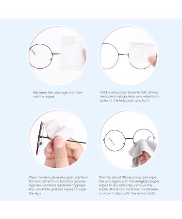 Zezafa 100 Pack Disposable Glasses Cleaner Wipes - Anti-Fog Dust Remover for Sunglasses Phone Screens & Lenses - Buy Online on GoSupps.com