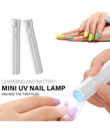 Portable UV Nail Lamp for Gel Nails - Mini LED Nail Dryer for Quick Curing | USB Rechargeable Nail Flashlight for Nail Art and Gem Designs - Buy Online on GoSupps.com