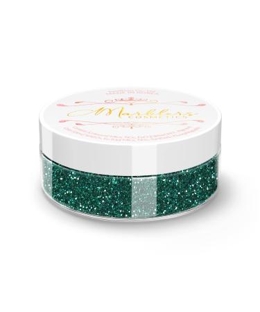 MARBLERS Cosmetic Grade Fine Twinkle Glitter Green Garnet 0.18oz (5g) | Non-Toxic | Vegan | Cruelty-Free | Eyeshadow Nail Polish Nail Art | Festival Rave & Party Makeup | Body & Face Fine Glitter 5g Green Green Garnet