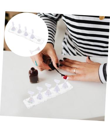 VINTORKY 2 Sets Manicure Practice Base Portapotty Morphie Portable Easy to Clean Show Rack Nail Fairy Exercise Rack Easel Display Stand Bracket Acrylic - Buy Online on GoSupps.com