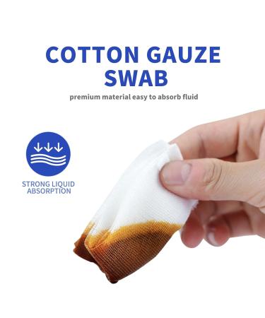 MAGICLULU 5cm x 5cm Cotton Surgery Sponges Gauze Sponge Pads Sterile First Aid Gauze Dressing Pads for Wound Care 30 pcs - Buy Online on GoSupps.com