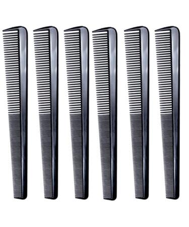 LUXXII (6 Count) 7.5" Barber Hair Comb Beard & Mustache Pocket Combs for Men's Hair Beard Mustache and Sideburns - Buy Online on GoSupps.com