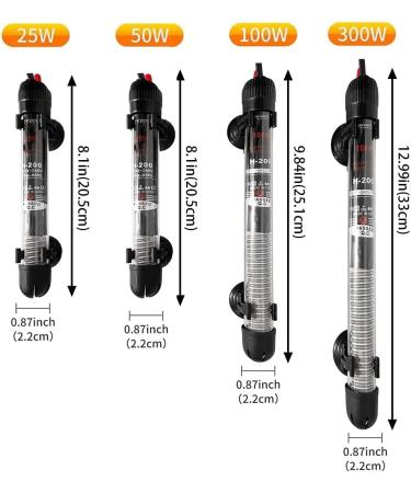 ESOES 80L Waterproof Aquarium Heater with Thermostat - 100W Underwater Heater for Turtles & Fish | Reliable & Efficient Heating Solutions - Buy Online on GoSupps.com