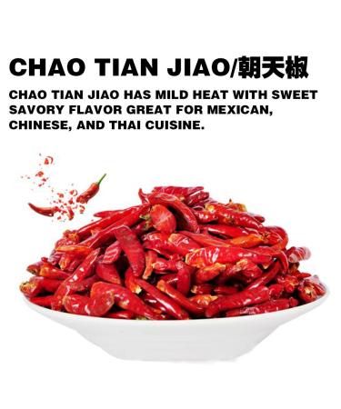 Dried Sichuan Chili Peppers - 4 oz Mild Red Chilies for Mexican, Chinese, Thai Dishes - Premium Szechuan for Chili Oil, Paste, Sauce - Mild Hot (1 Pack) - Buy Online on GoSupps.com