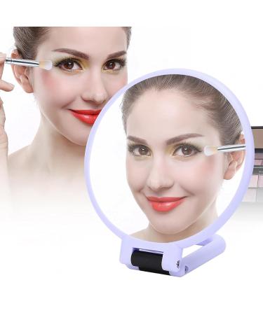 YYOYY Portable Travel Mirror - 5X Magnifying Folding Cosmetic Mirror - Desktop Makeup Mirror (Purple) - Buy Online on GoSupps.com