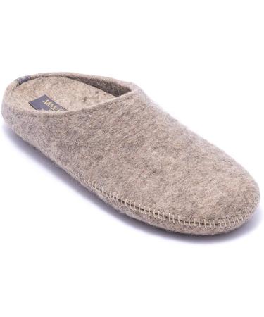 Womens Wool Slippers with Arch Support | Hypoallergenic & Non-Slip | Wide Fit Grey | Size 10-10.5 - Buy Online on GoSupps.com