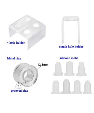 AKOAK 9 Pcs Lipstick Making Mould Set - DIY Creative Shapes for 12.1mm Lipstick Tubes - Buy Online on GoSupps.com