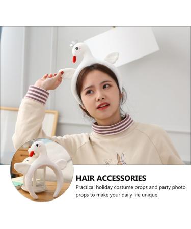 Beavorty 1pc Swan Headband yoga apparel Party Favor Hair hoops bird hair head band makeup hair wrap headband swan party hats animal themed party hats Swan headwear Plush pop - Buy Online on GoSupps.com