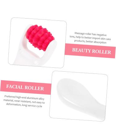 Beaupretty Silicone Eye Cream Roller & Face Massager | Portable Beauty Instrument for Effective Skincare | Red 13.5x3x1.2CM - Buy Online on GoSupps.com