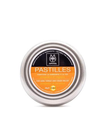 Apivita Pastilles For Store Throat Propolis & Licorice 45g