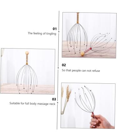 Buy Minkissy 12-Piece Massage Device Set | Scalp & Shampoo Scrubber Tool for Ultimate Relaxation | Manual Hair Crubber & Steel-Wood Massage Tools | International Shipping Available - Buy Online on GoSupps.com