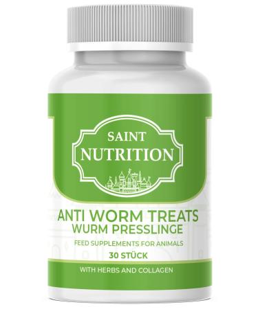 Saint Nutrition Delightful Pressing - Worm Courage for Animals such as cats dogs rabbits and poultry - before during and after infestation - Natural remedy for stomach & intestine at worm infestation - Buy Online on GoSupps.com