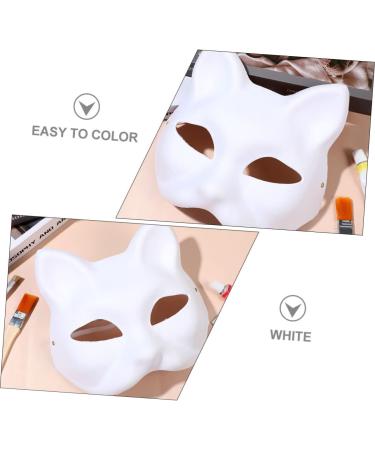 Homsfou 12-Piece White Half Paper Masks - Halloween Animal Tinker Masks for Men - Ideal for Parties & Cosplay - Buy Online on GoSupps.com