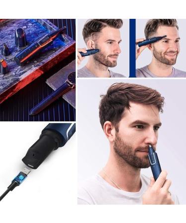Buy Professional USB Rechargeable Nose and Ear Hair Trimmer - Waterproof Painless Dual Edge Blades for Men & Women | International Shipping Available - Buy Online on GoSupps.com