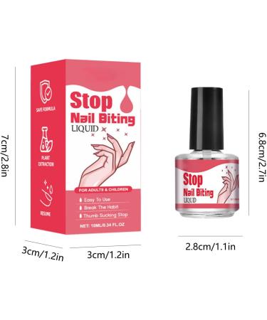Nail Biting Prevention 10ML Anti Bite Nail Polish Finger Nail Biting Polish Thumb Sucking Safe Product Long-Lasting Dual-Effect For Kids And Adults Stop Thumb Sucking - Buy Online on GoSupps.com