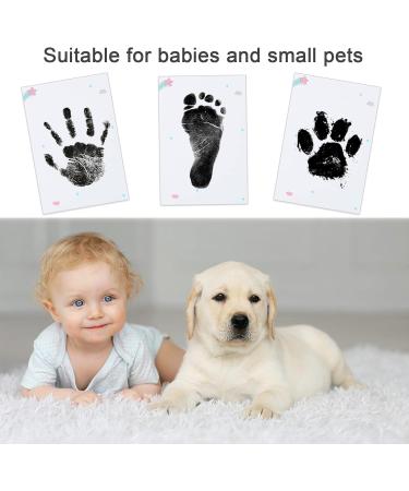 Nabance Baby Handprint and Footprint Kit - 3 Inkless Print Pads, 6 Imprint Cards - Safe & Non-Toxic Family Keepsake - Black Multi - Buy Online on GoSupps.com