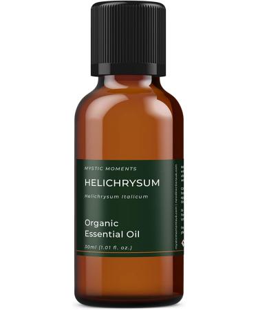 Mystic Moments | Organic Helichrysum Essential Oil 30ml - Pure Natural Aromatherapy & Massage Oil Vegan & Non-GMO - Buy Online on GoSupps.com