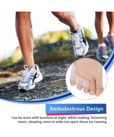 Pinky Toe Separator and Bunion Corrector for Pain Relief - Silicone Gel Protectors for Calluses, Blisters, Corns - Fits Men and Women - Buy Online on GoSupps.com