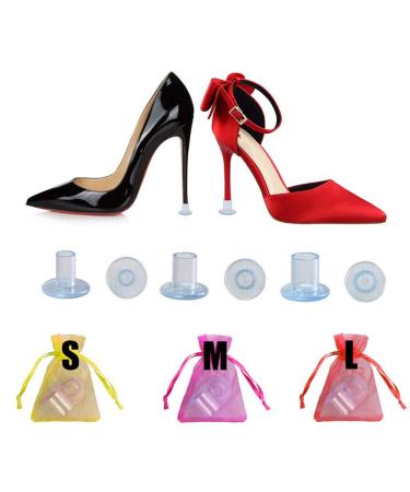 60 pairs of paragraphs Transparent High Heel covers Cap for grass grass outdoor wedding 3 sizes stiletto heel stopper saver for high heels shoes 60 pairs transparent medium Narrow - Buy Online on GoSupps.com