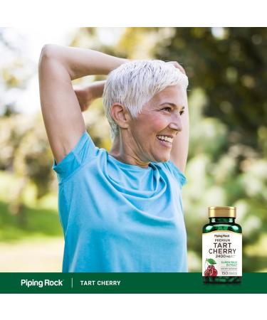 Piping Rock Tart Cherry Extract Capsules 2400mg | 150 Pills | Premium Non-GMO Gluten Free Super Fruit Supplement - Buy Online on GoSupps.com