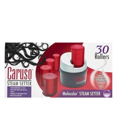 CARUSO 30-piece Molecular Steam Hairsetter with 5 Size Rollers | Conditions Hair as it Curls - 31 Piece Set - Buy Online on GoSupps.com