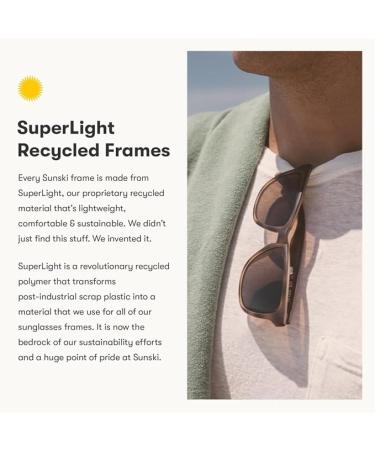 Sunski Madrona Polarized Sunglasses in Brown | Eco-Friendly Recycled Shades - Buy Online on GoSupps.com