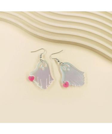 Feyley Acrylic Halloween Spectre Earrings | Rainbow Glow Party Jewelry for Women & Girls - Buy Online on GoSupps.com