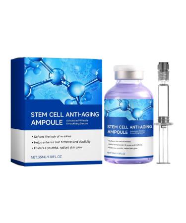 Ampoule de Concentr Bio-Cellulaire - 35 ml Soin Intensif Anti-Rides Raffermissement et Hydratation Durable Non Collant Absorption Rapide
