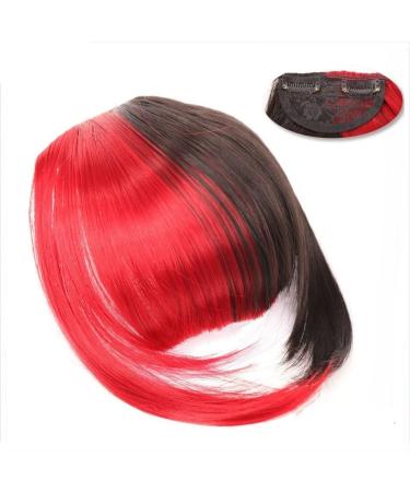 Bangs Hair Clip Synthetic Clip in Hair Bangs Extension French Bang Hairpiece Clip in Thick Natural Full Front Neat Bangs with Temple for Women Girls Bangs Clip in Hair (Color : 0026 Size : 15cm) 15cm 0026