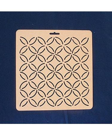 THEALESE Sashiko Stencil - Petals Embroidery Pattern for Quilting | Acrylic Design - Buy Online on GoSupps.com