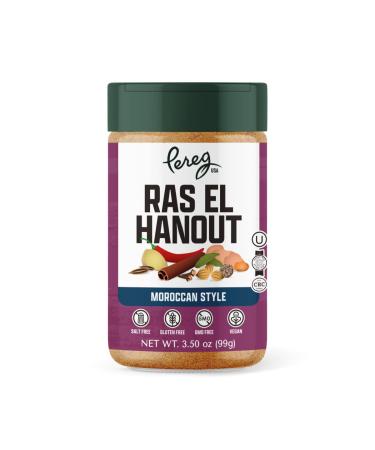 Pereg Ras El Hanout Moroccan Seasoning Spice Blend (3.5 Oz) - Mixed Spices - Non-GMO - Kosher Certified  Salt-Free, Sugar-Free