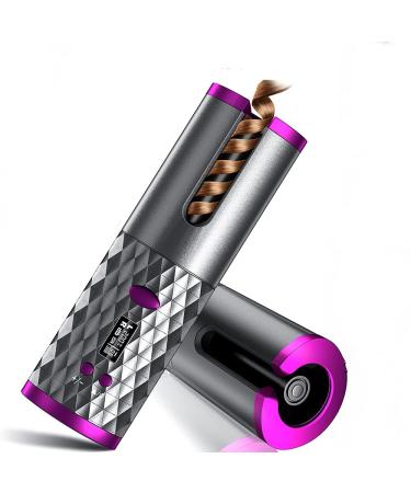 Portable Automatic Rotary Curling Iron Cordless Auto Hair Curler Magic Styling Tools Rechargeable Automatic Curling Iron Fast Heating Iron for Styling