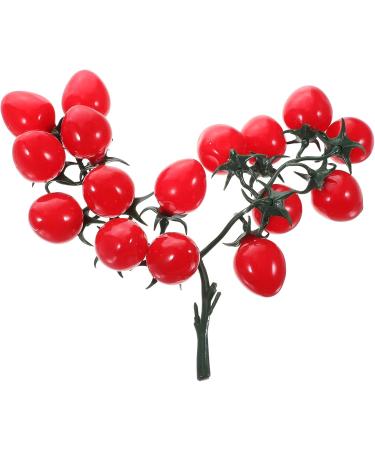 OUNONA 4pcs String Simulated Cherry Tomatoes Mini Decor Home Fake Fruit Prop Kid Toy Realistic Cherry Toys Artificial Cherry Tomatoes Garland Faux Window Red Small Tomatoes Child Pvc Redx4pcs 18X16CMx4pcs - Buy Online on GoSupps.com