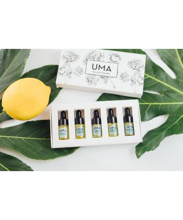 Uma Face Oil Trial Kit - Anti-Aging Moisturizing & Brightening for Dark Spots & Redness | Premium Skincare (5ml Bottles - Buy Online on GoSupps.com