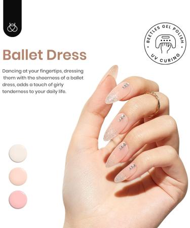 Beetles Gel Nail Polish Set - Ballet Dress Collection | 6 Shades of Milky White, Sheer Pink, Nude, Jelly & Transparent | Soak Off UV DIY Manicure Kit for Women - Buy Online on GoSupps.com