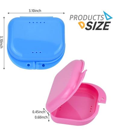 Denture Box Retainer Case Denture Storage Bath Box Denture Holder Box Cleaning Box Lightweight and Portable Cleaning Box with Filter (S Blue) S Blue - Buy Online on GoSupps.com